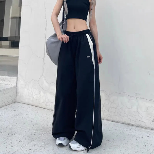 Y2K Vintage Fashion Loose Pants – High Waist, Wide Leg, Baggy, Hip Hop, Casual Streetwear Joggers for Women