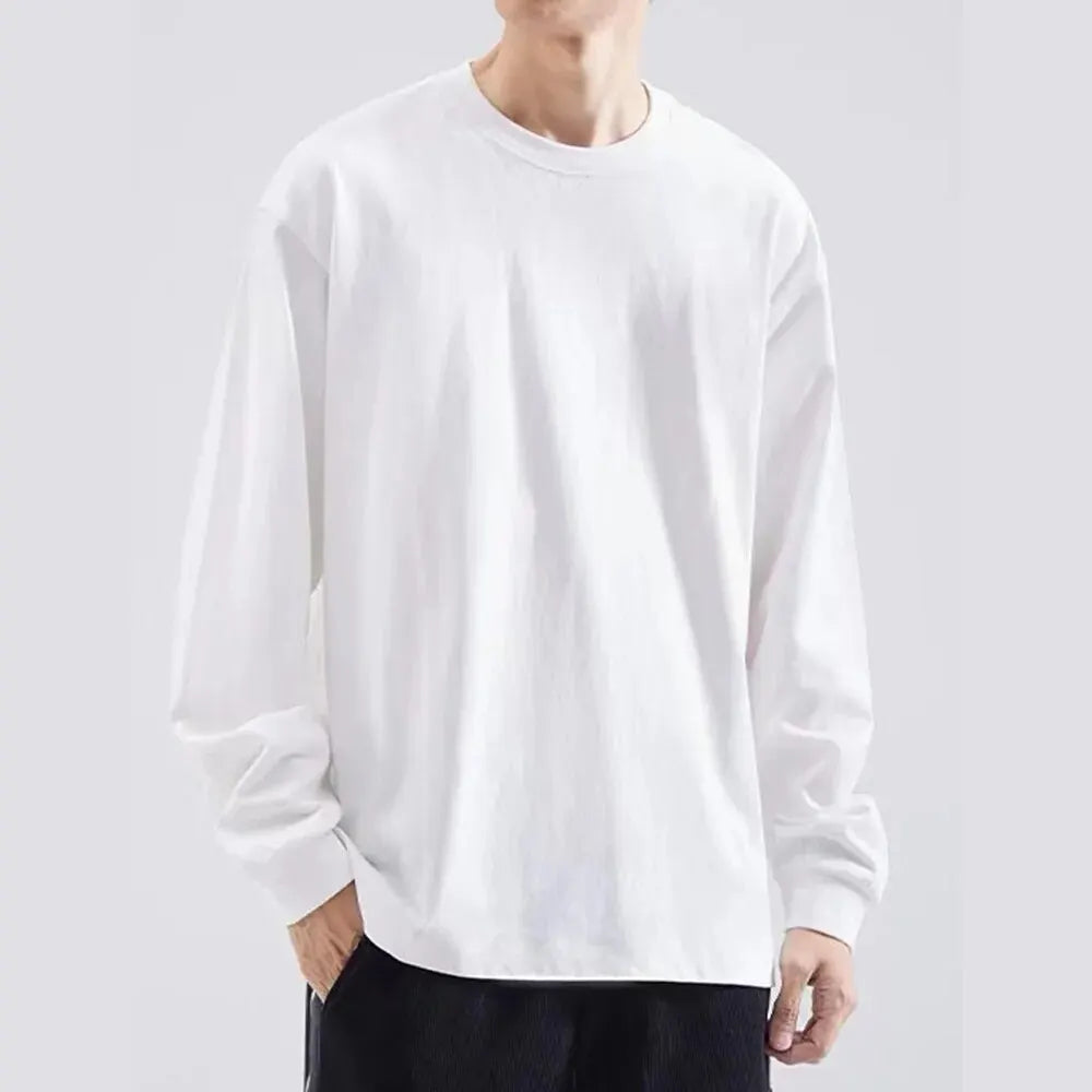 Men's Long Sleeve T-shirts: Casual, cotton, moisture-wicking, heavyweight, classic loose fit tees.