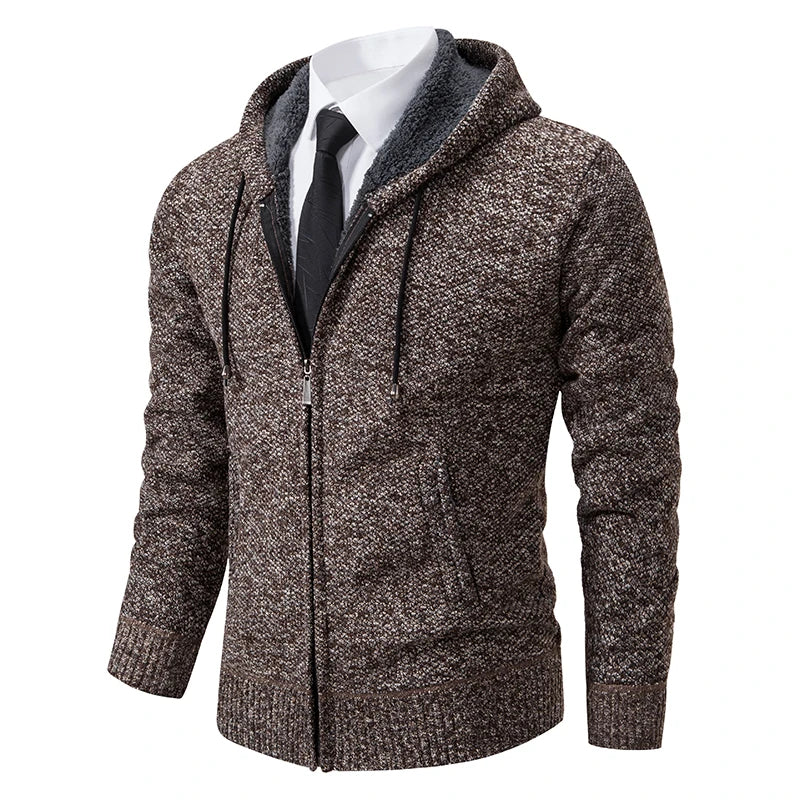 Men's Fleece Sports Jacket | Autumn/Winter Stand Collar Zip Cardigan