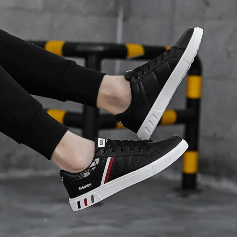 Men's Luxury Flats Sneakers | 2024 Spring/Autumn Outdoor Sport Shoes | Fashion Vulcanized Tenis