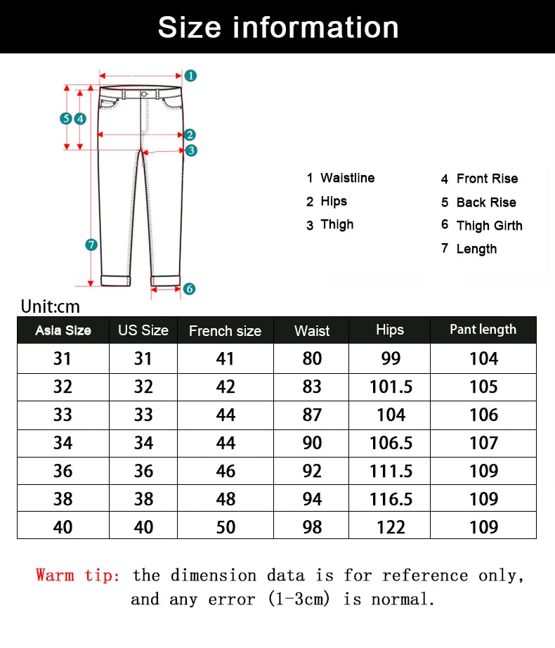 Wthinlee Men's Classic Straight Stretch Jeans – Casual, Fashionable, Workwear Denim in Blue/Black.