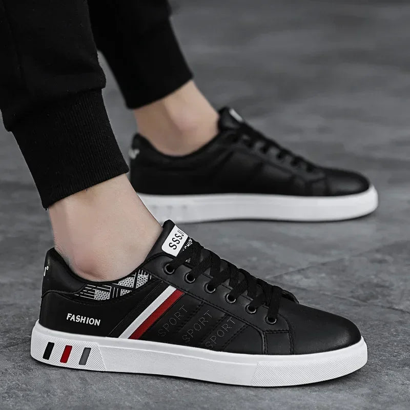 Men's Luxury Flats Sneakers | 2024 Spring/Autumn Outdoor Sport Shoes | Fashion Vulcanized Tenis