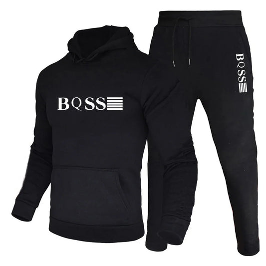 Men's Sports Tracksuit: Hoodie & Pants Set, Running, Casual, Sweatshirt & Sweatpants.