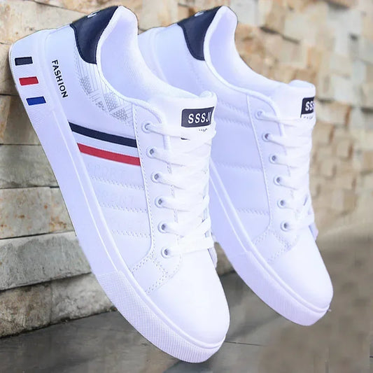 Men's Luxury Flats Sneakers | 2024 Spring/Autumn Outdoor Sport Shoes | Fashion Vulcanized Tenis