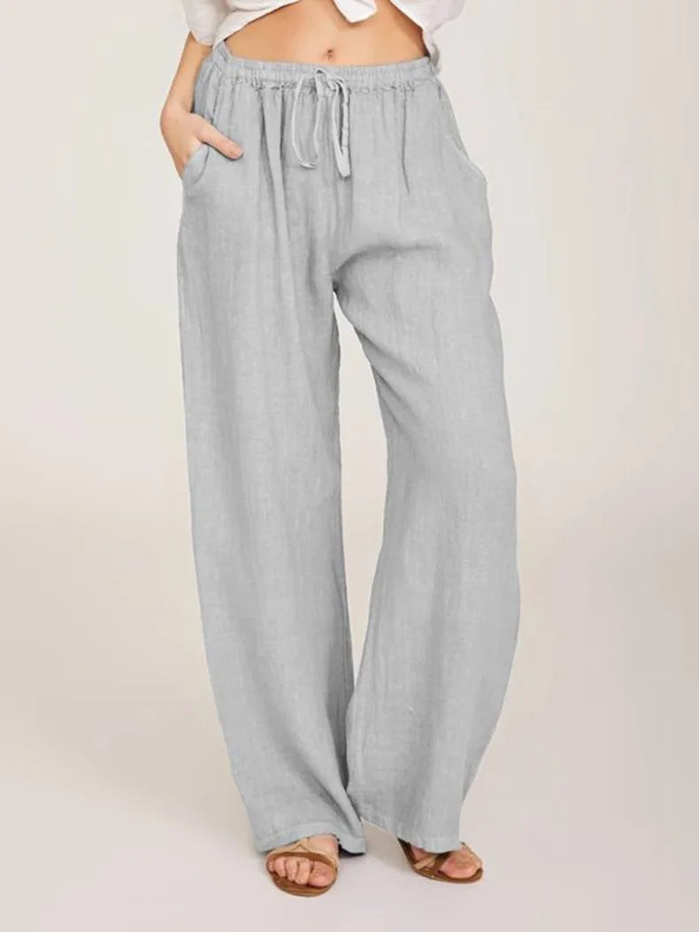 Summer and Autumn New Casual Women's Wear/ Loose Cotton Hemp Casual Pants