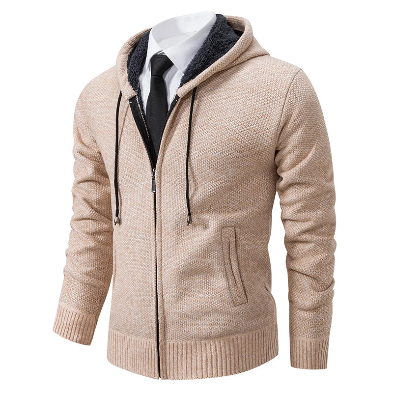 Men's Fleece Sports Jacket | Autumn/Winter Stand Collar Zip Cardigan