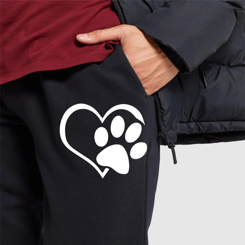 Women's Cat Paw Print Sweatpants – High Quality, Fitness, Casual Joggers, Outdoor Wear