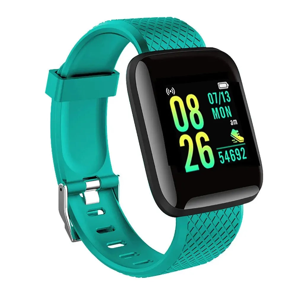 "Smartwatch for Men, Women & Kids - Messages, Music, Sports, Step & Calorie Tracker, Alarm - D13 116Plus"