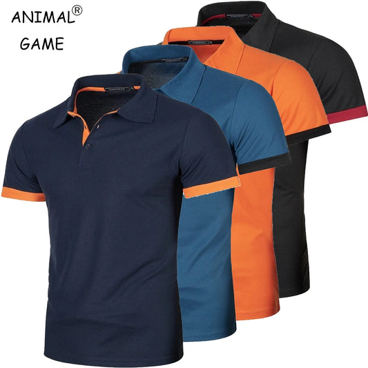 New Men's Polo Shirt: Short sleeve, solid color, lightweight, lapel, streetwear, perfect for summer jogging and sports.